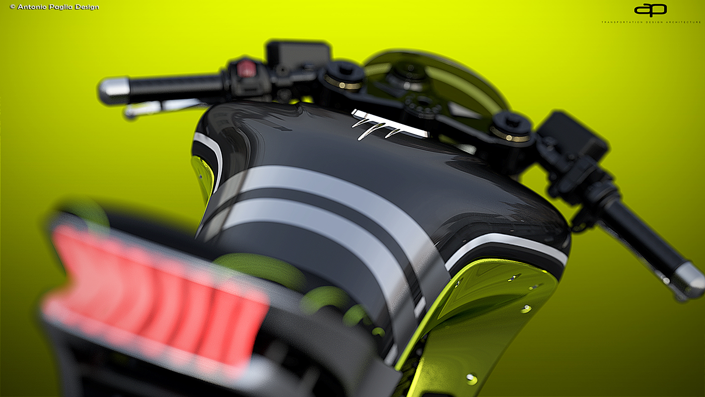 Retro style，Future design，motorcycle，locomotive，conceptual design，